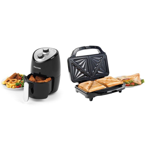 Salter COMBO6803 Toaster and Air Fryer Bundle Black Air Fryers on Sale