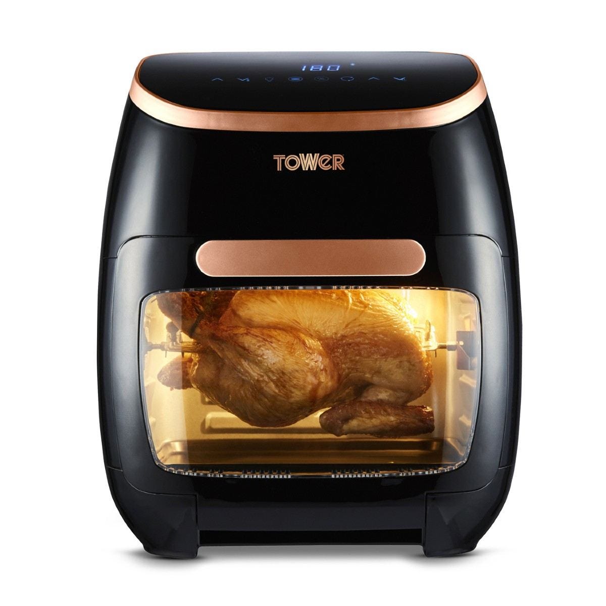 Tower T17039RGB 2000W 11L Air Fryer Oven Black and Rose Gold Air