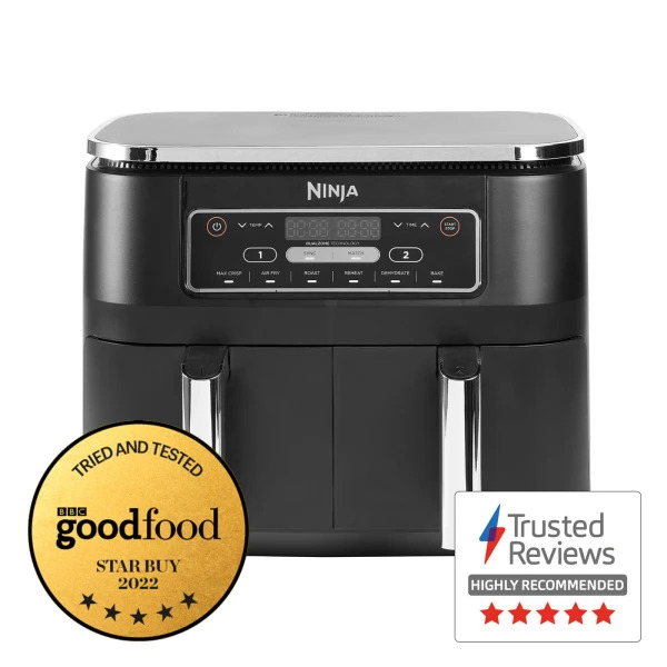 Get Best selling Ninja Foodi Dual Zone Air Fryer AF300UK Air Fryers