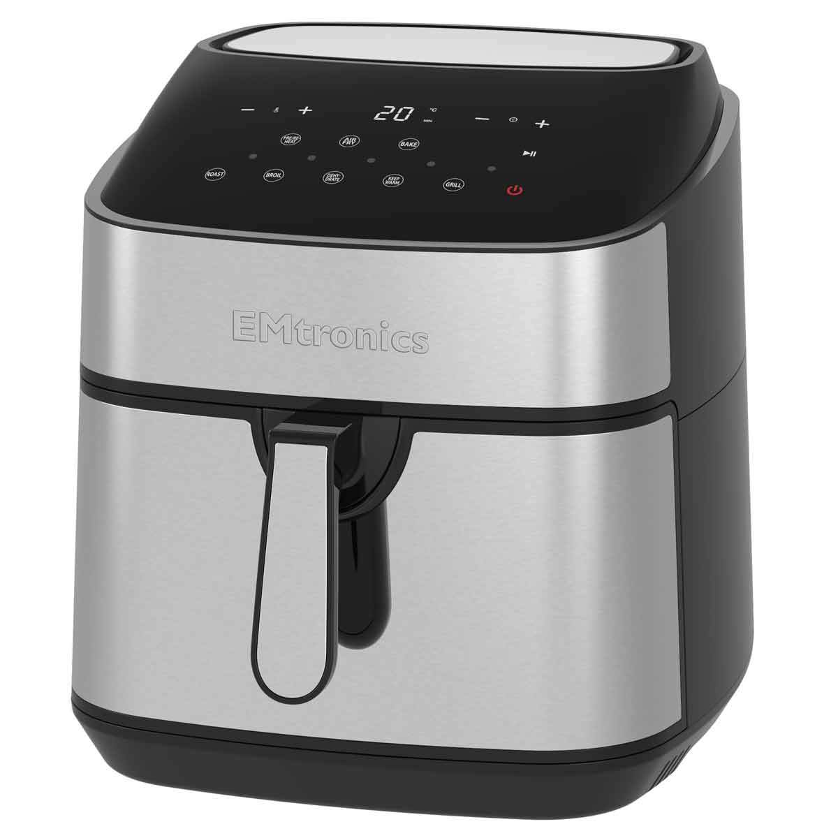 Emtronics EMAFSD9S Digital 9L Air Fryer Stainless Steel Air Fryers