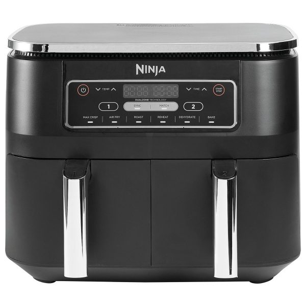 Ninja AF300UK 7 6L Foodi Dual Zone Air Fryer in Black 2400W Air